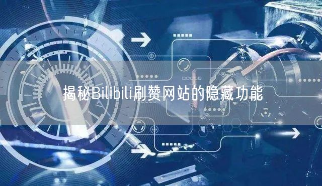 揭秘Bilibili刷赞网站的隐藏功能