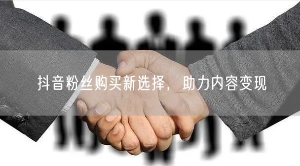 抖音粉丝购买新选择，助力内容变现